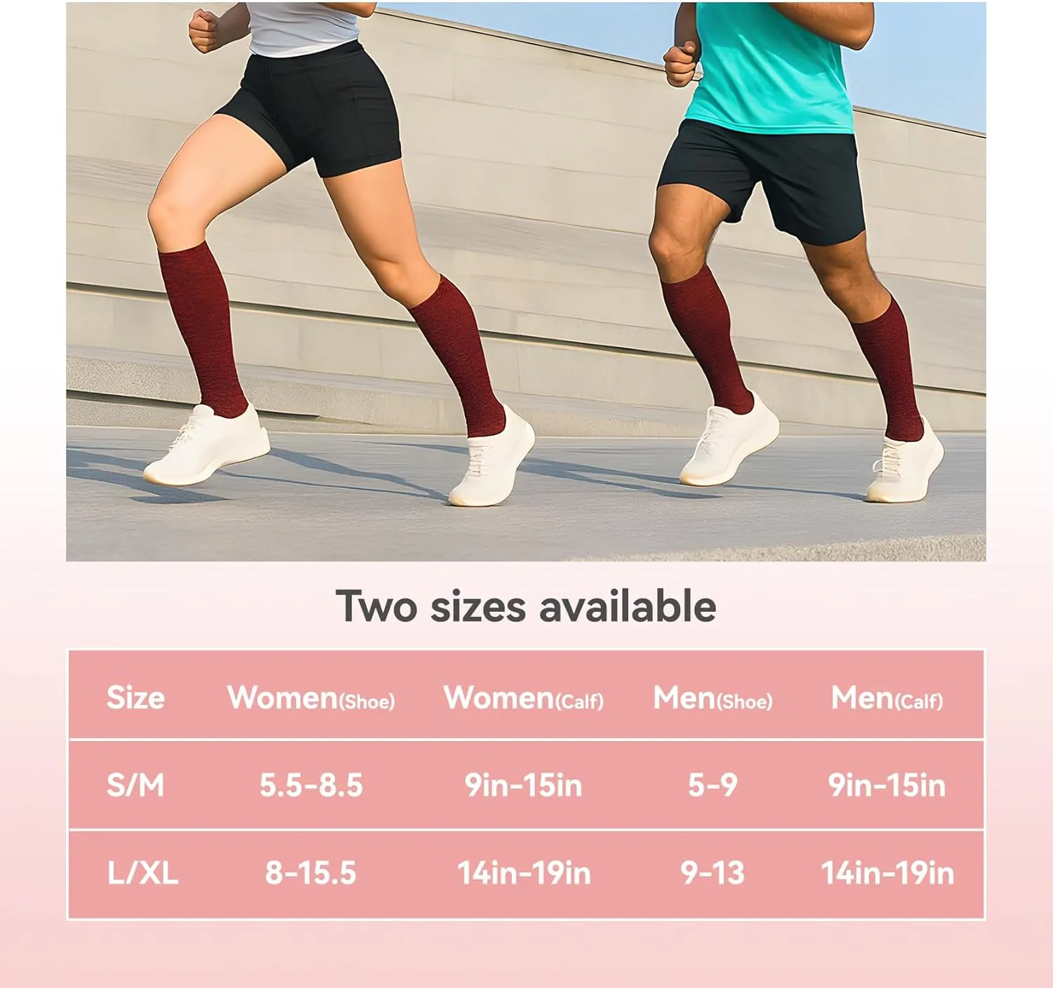3 Pairs CoolMax Compression Toe Socks for Women Men 20-30mmHg Knee High Circulation Support Socks