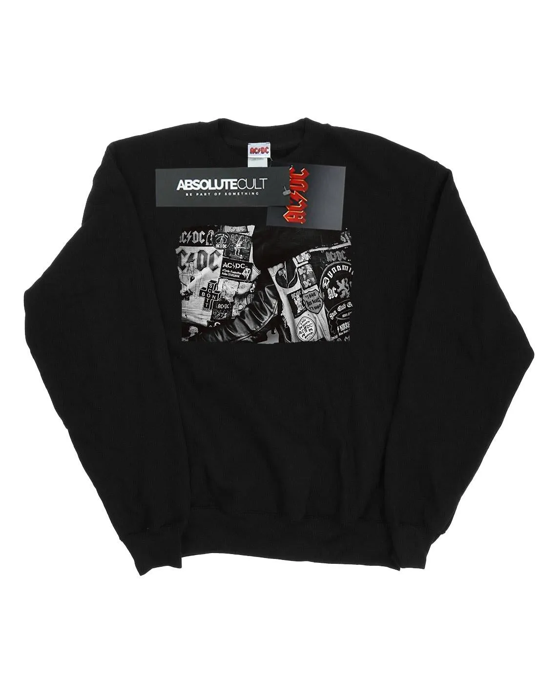 AC/DC Mens Badges And Posters Collection Cotton Sweatshirt