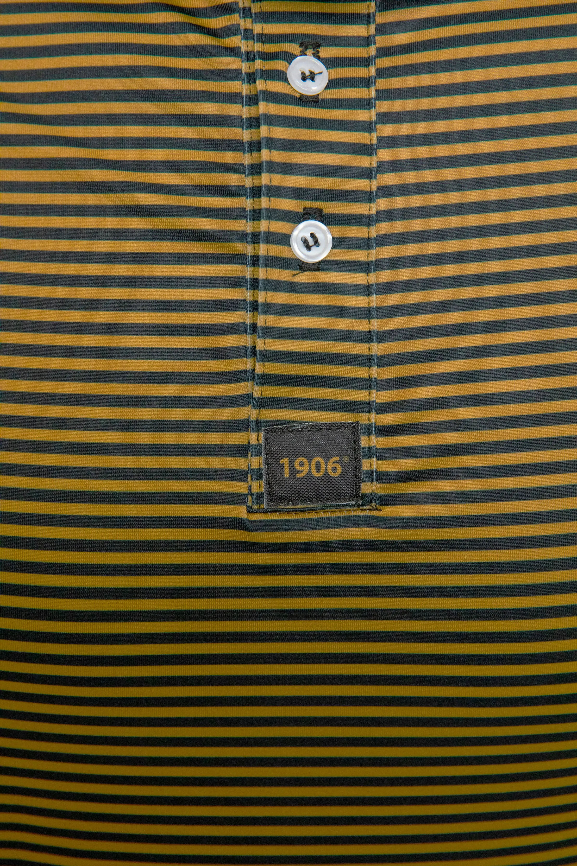 Alpha Black and Gold Stripe Polo