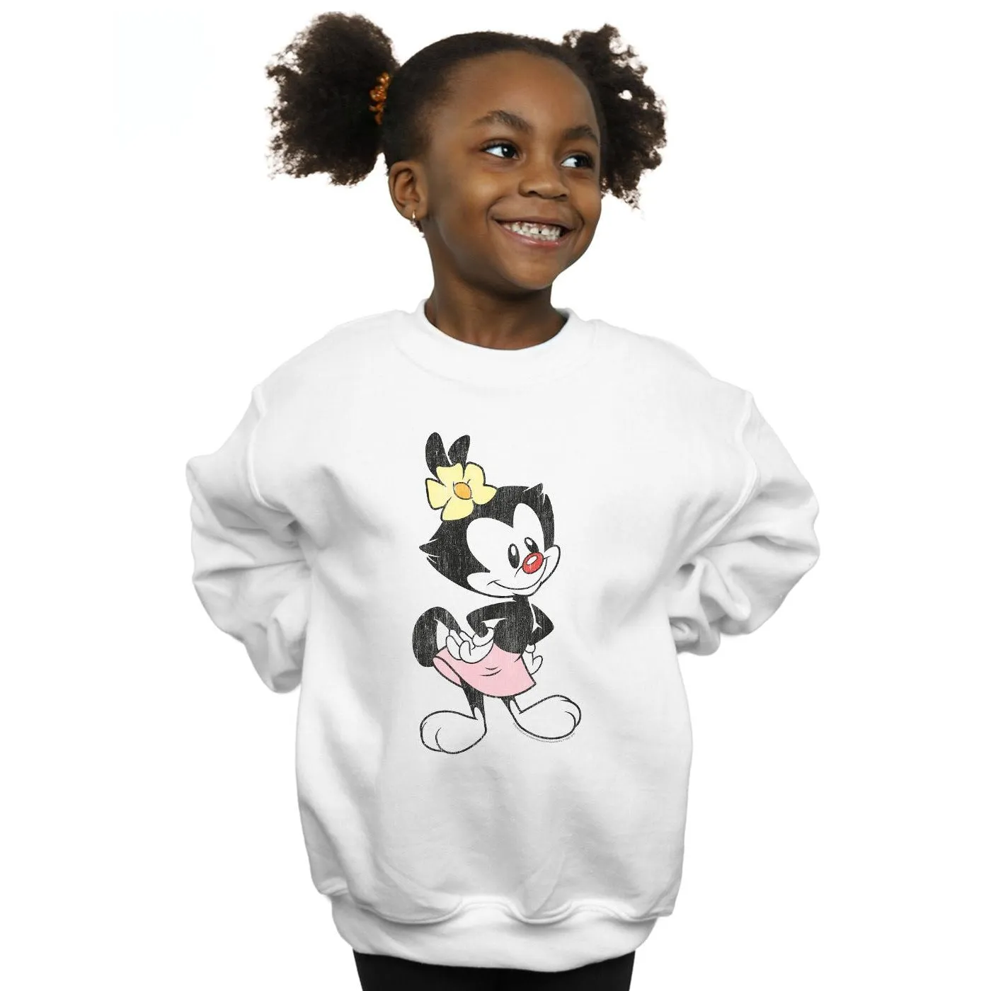 Animaniacs Girls Dot Classic Pose Sweatshirt
