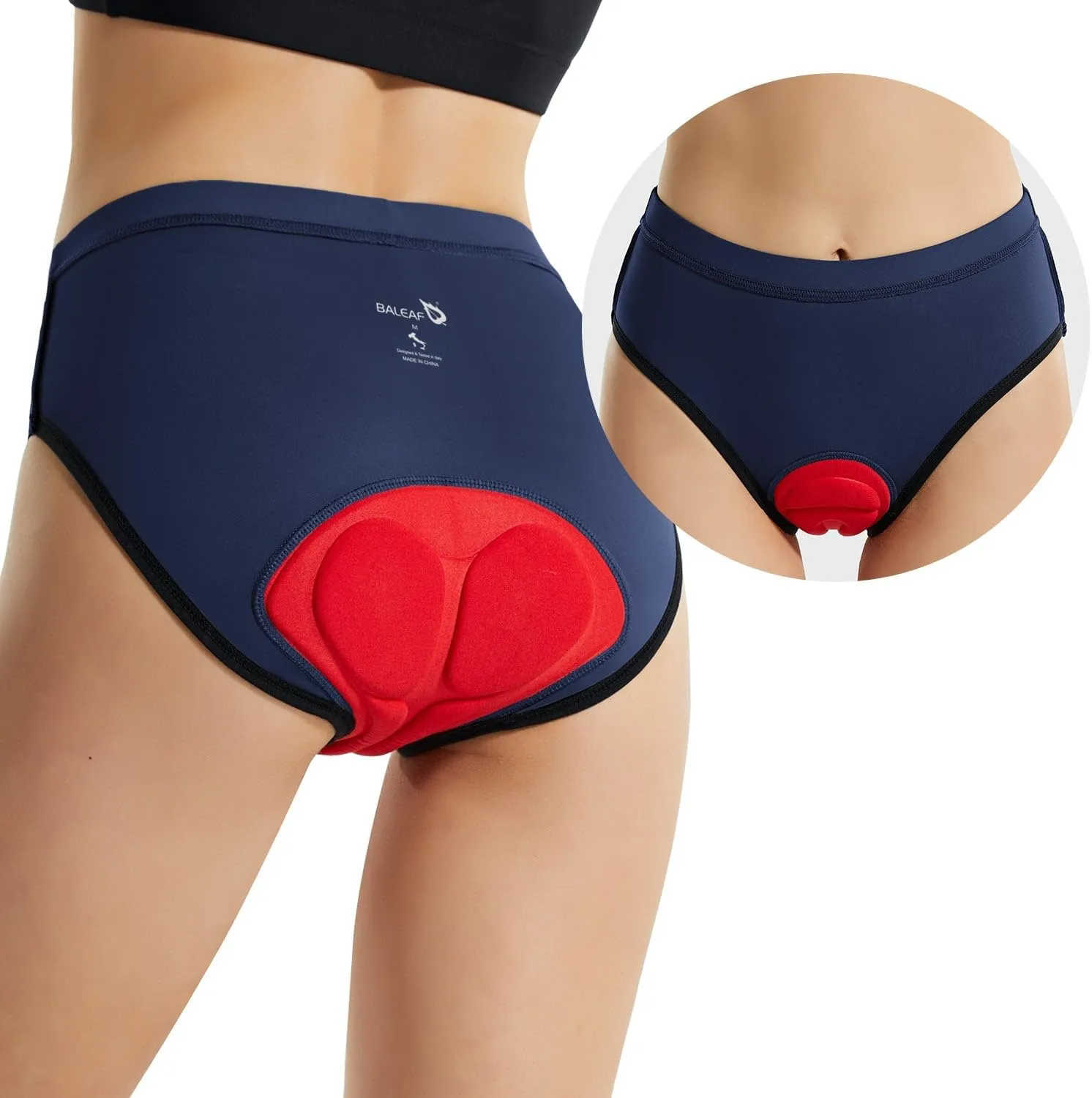 baleaf Women's Cycling Underwear Padded Bike Shorts Padding Spin Biker Briefs Biking Gear