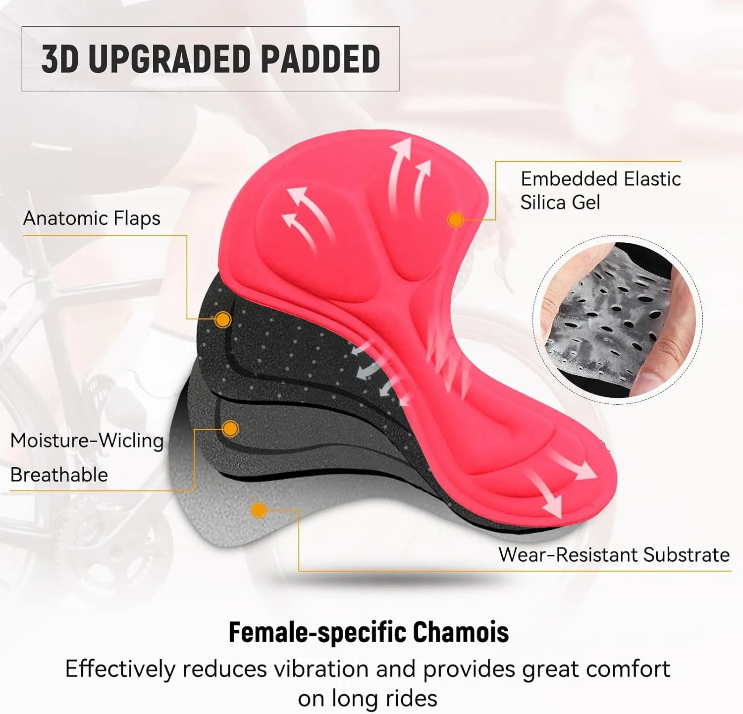 baleaf Women's Cycling Underwear Padded Bike Shorts Padding Spin Biker Briefs Biking Gear
