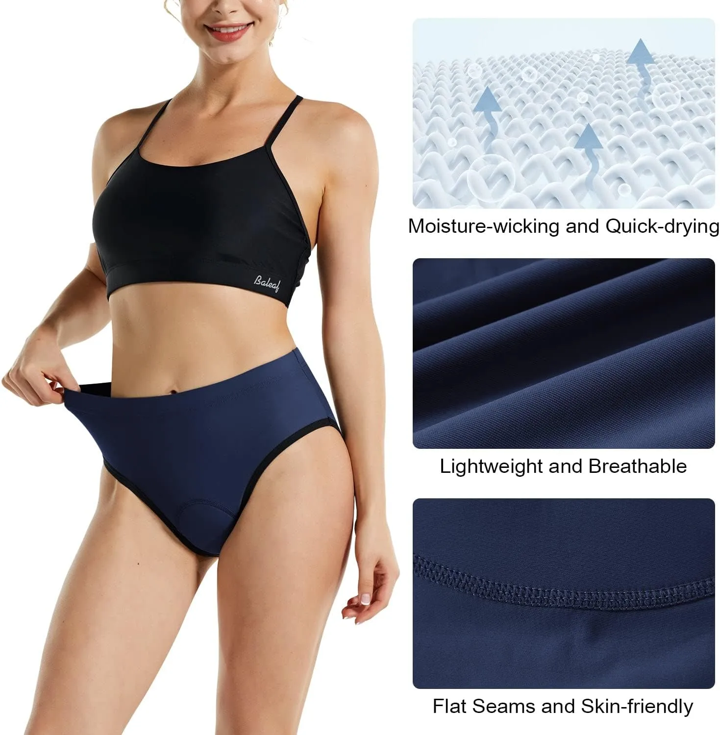 baleaf Women's Cycling Underwear Padded Bike Shorts Padding Spin Biker Briefs Biking Gear