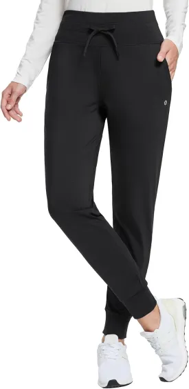 baleaf Women's Fleece Lined Pants Water-Resistant Sweatpants Winter Thermal Ski Hiking Running Joggers