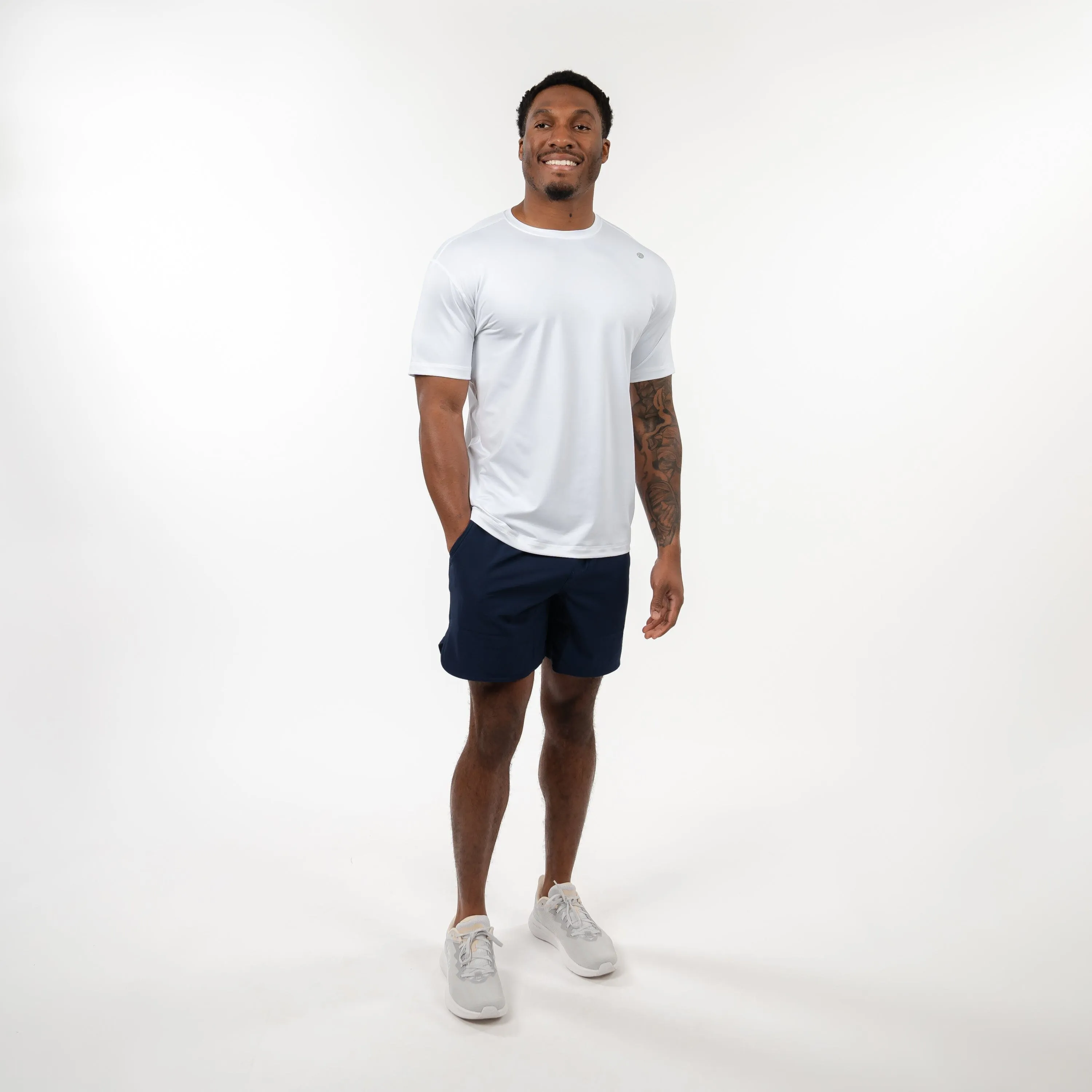 Blitz Tech Tee | Solid - White