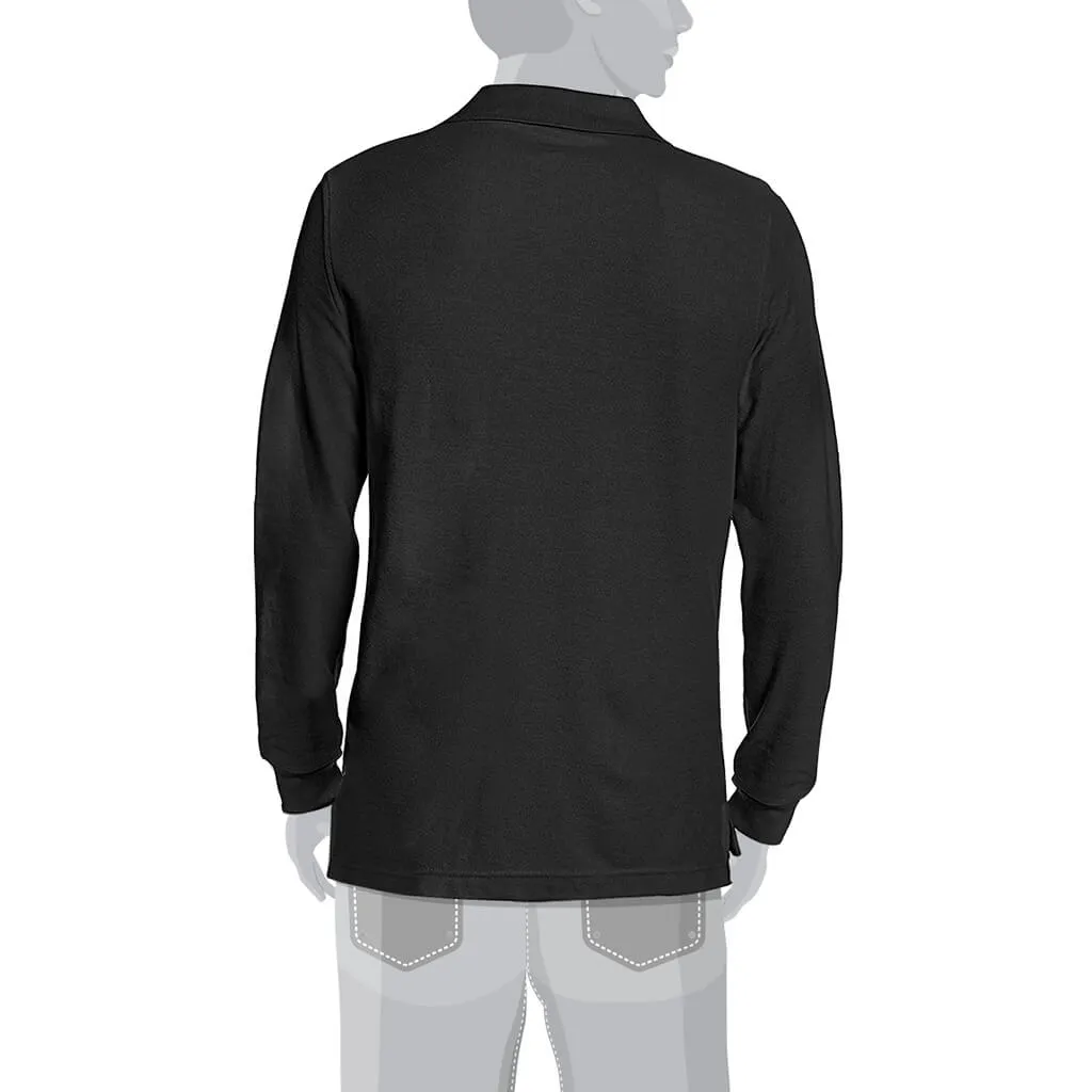 DuraDrive Dark Grey Long Sleeve Polo T-Shirt