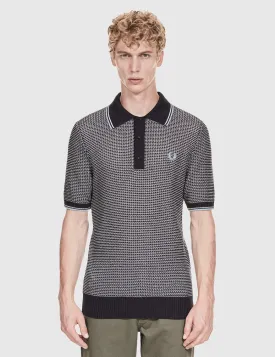 Fred Perry Texture Knit Shirt - Navy
