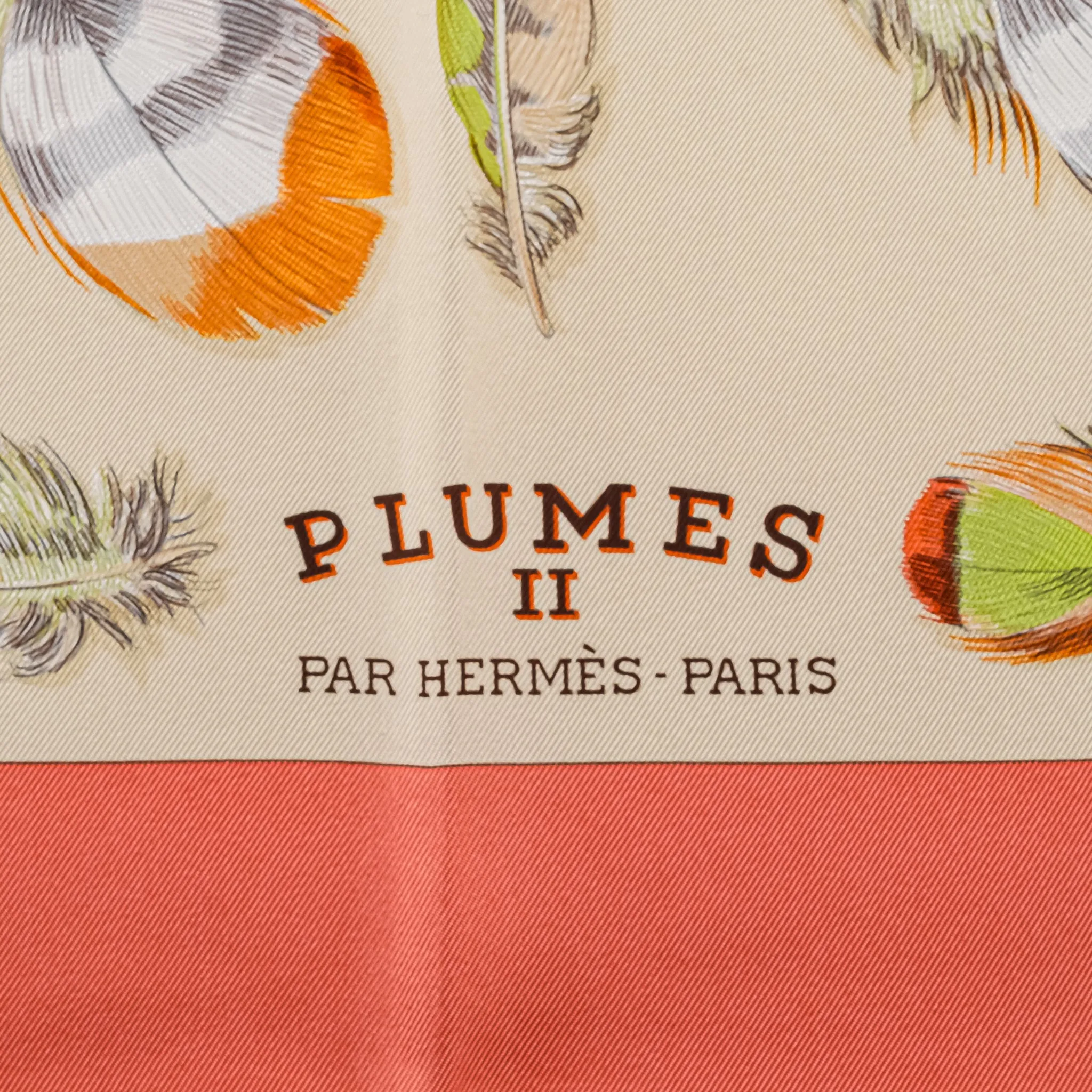 HERMES Silk Scarf 90 - Plumes II