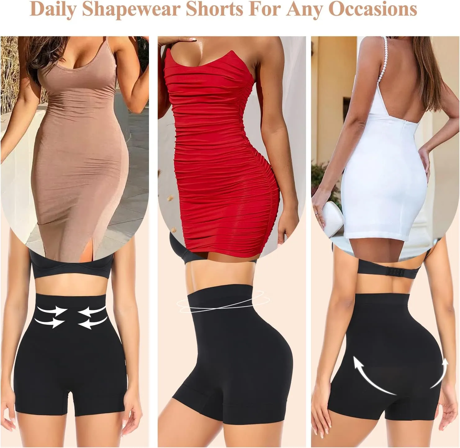 JOYSHAPER Boyshorts Panties for Women Anti Chafing Underwear Slip Shorts for Women Under Dress