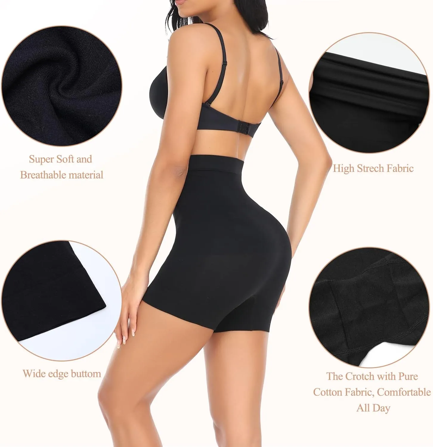 JOYSHAPER Boyshorts Panties for Women Anti Chafing Underwear Slip Shorts for Women Under Dress