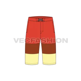 Mens Pedal Pushers Board Shorts