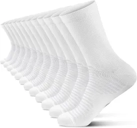 PAPLUS Compression Athletic Crew Socks (6 Pairs) for Men & Women