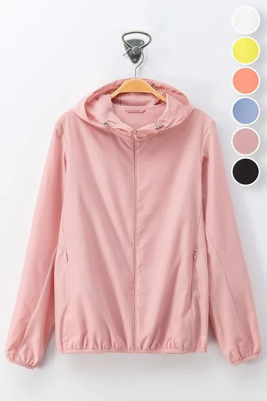 Push It Hooded Windbreaker Jacket || 5 COLORS