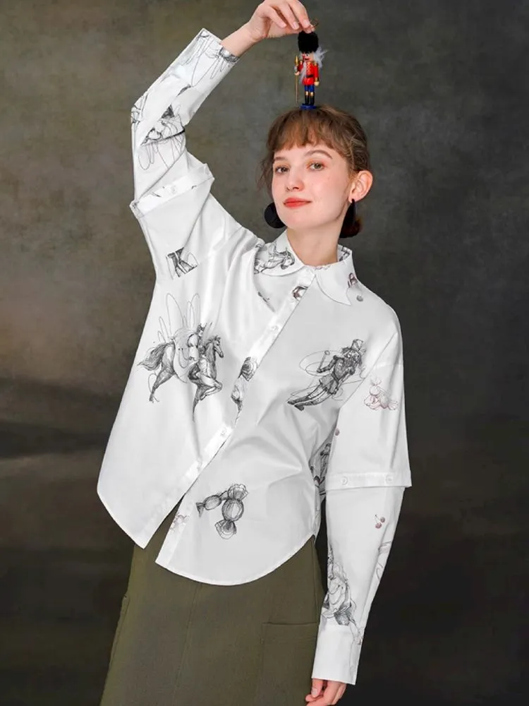 Removable sleeve thickened long-sleeved shirt【s0000005373】