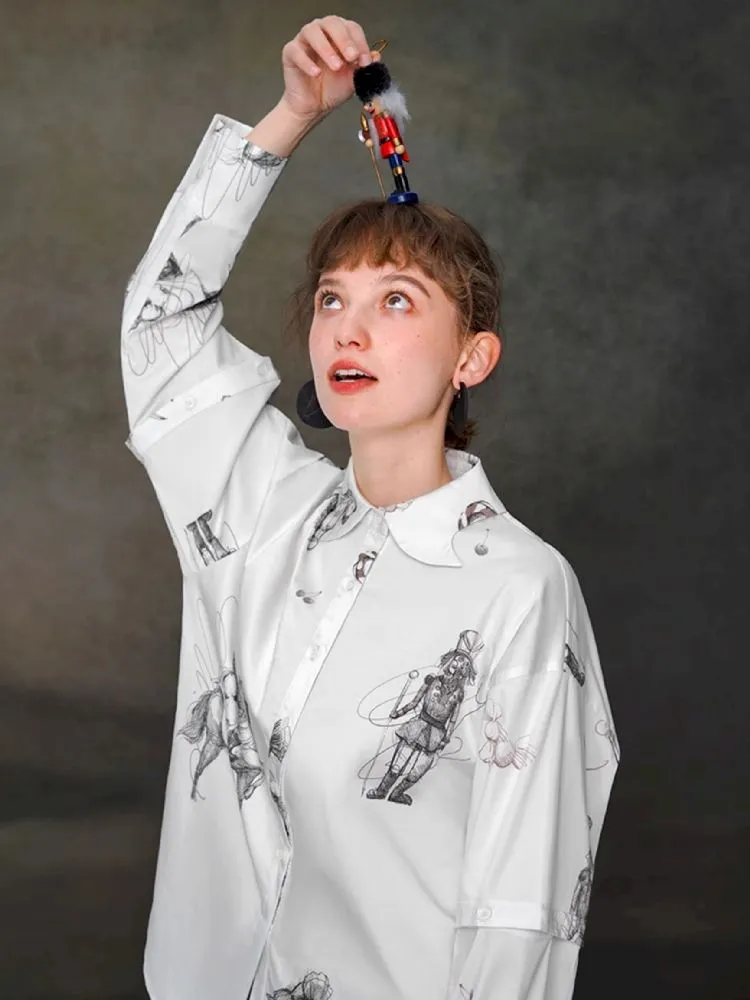Removable sleeve thickened long-sleeved shirt【s0000005373】
