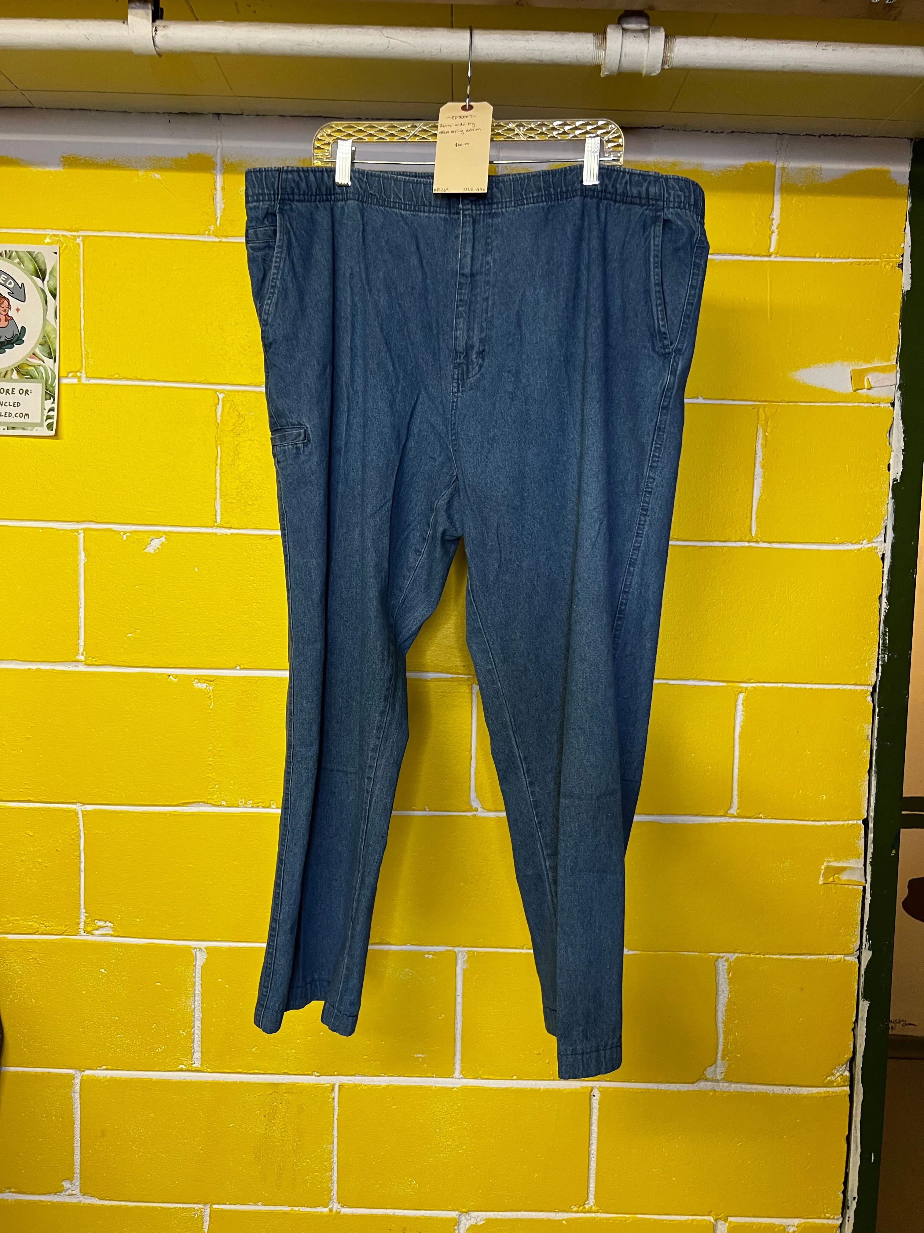straight-leg jean joggers - 14/16