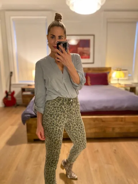 TANYA HIGH RISE - GRN LEOPARD