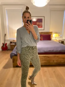 TANYA HIGH RISE - GRN LEOPARD