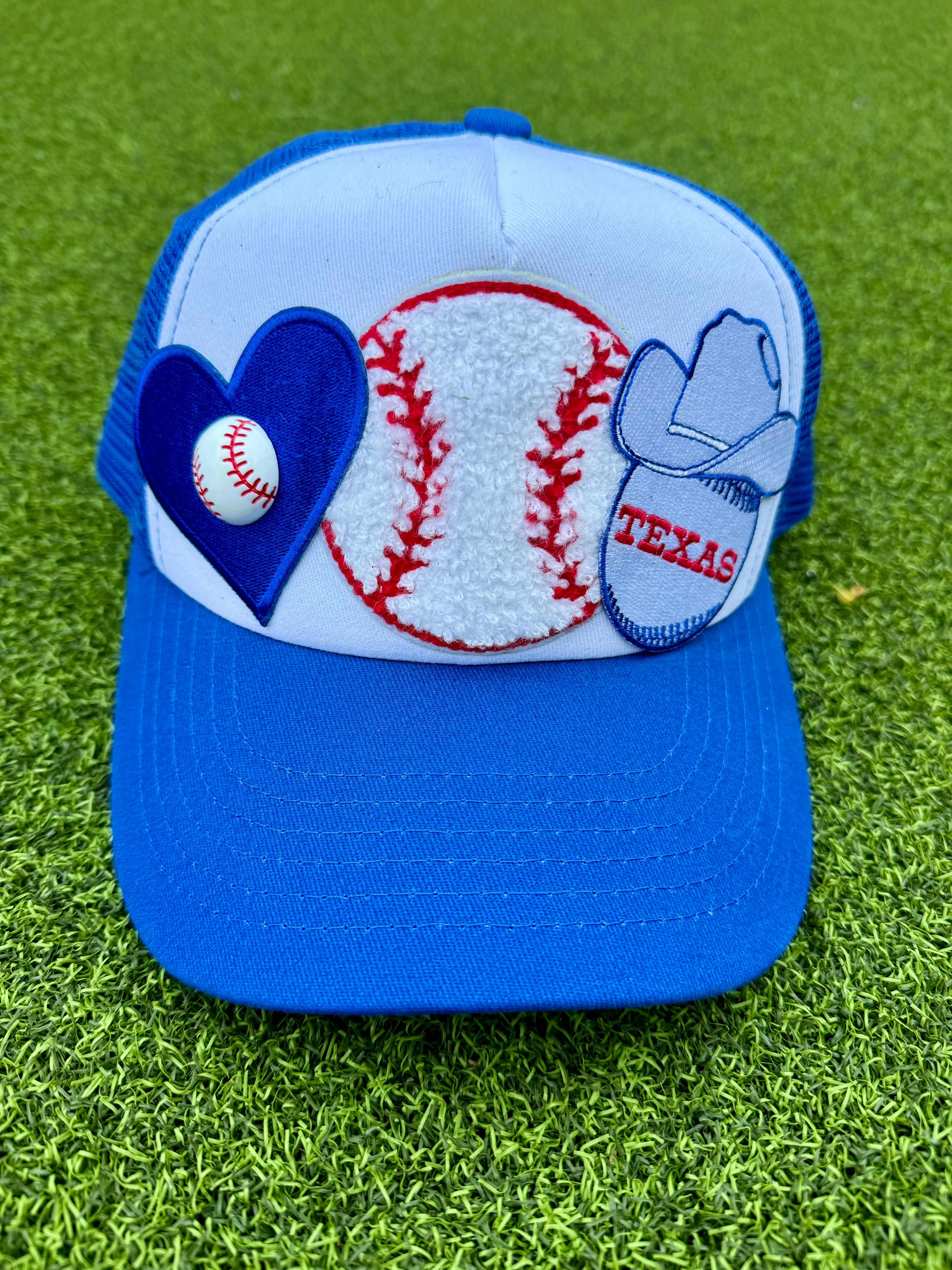 Texas Rangers Baseball Patch Trucker Caps