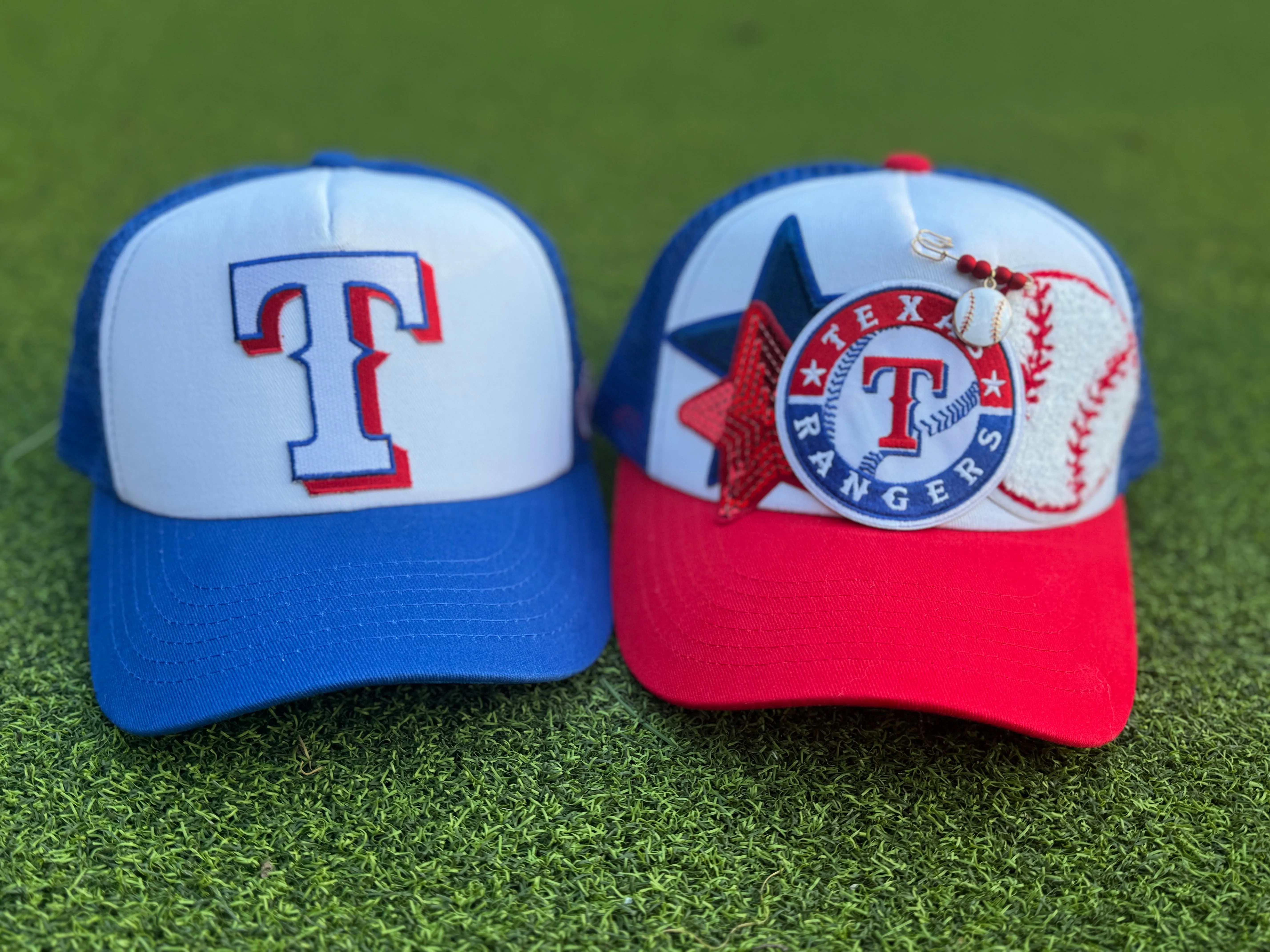 Texas Rangers Baseball Patch Trucker Caps
