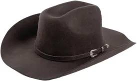 Womens Wool Concave Shape Top Hat Belt Buckle Woolen Curling Wide Brim Fedora Unisex Western Caps